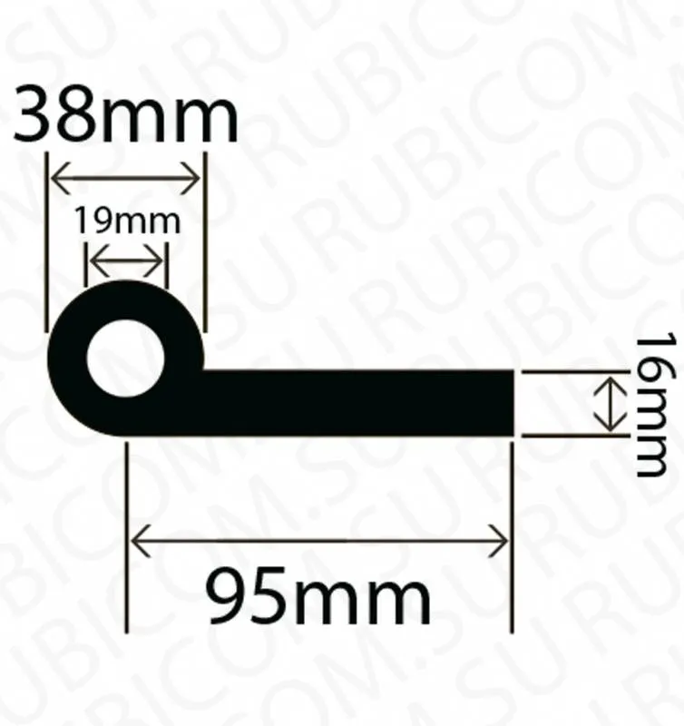 профиль резиновый rc9538